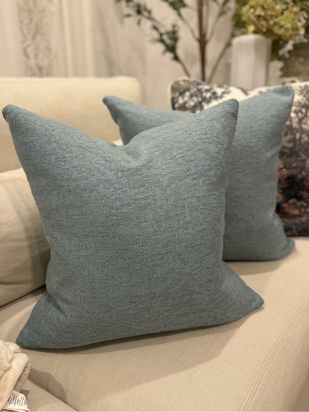 Millow.US Blue Accent Pillows / set off 2